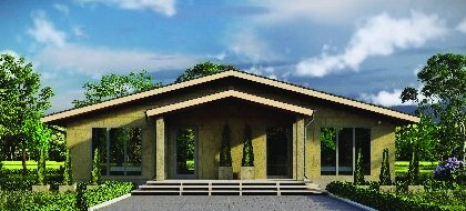 Проект дома с отделкой натуральным камнем